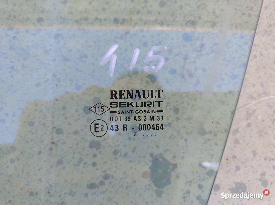Szyba drzwi przednia prawa i lewa tylna Renault sprzedam