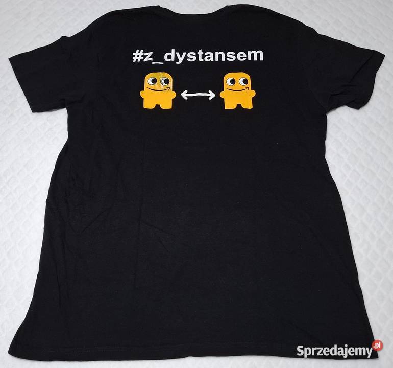 Koszulka krótki rękaw Tshirt czarna Amazon BC Rozmiar XL Odzież codzienna Czeladź