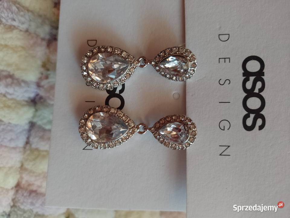 ASOS Bogato zdobione kolczyki ślubne z Londynu Kraków