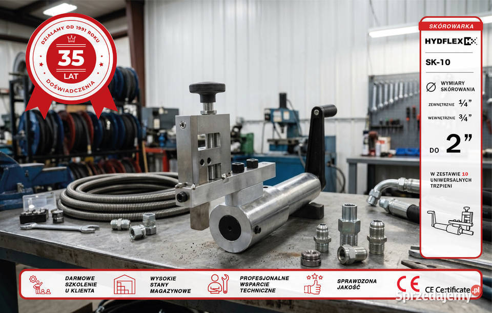 Skórowarka ręczna do węży hydraulicznych HYDFLEX Produkcja Warszawa sprzedam