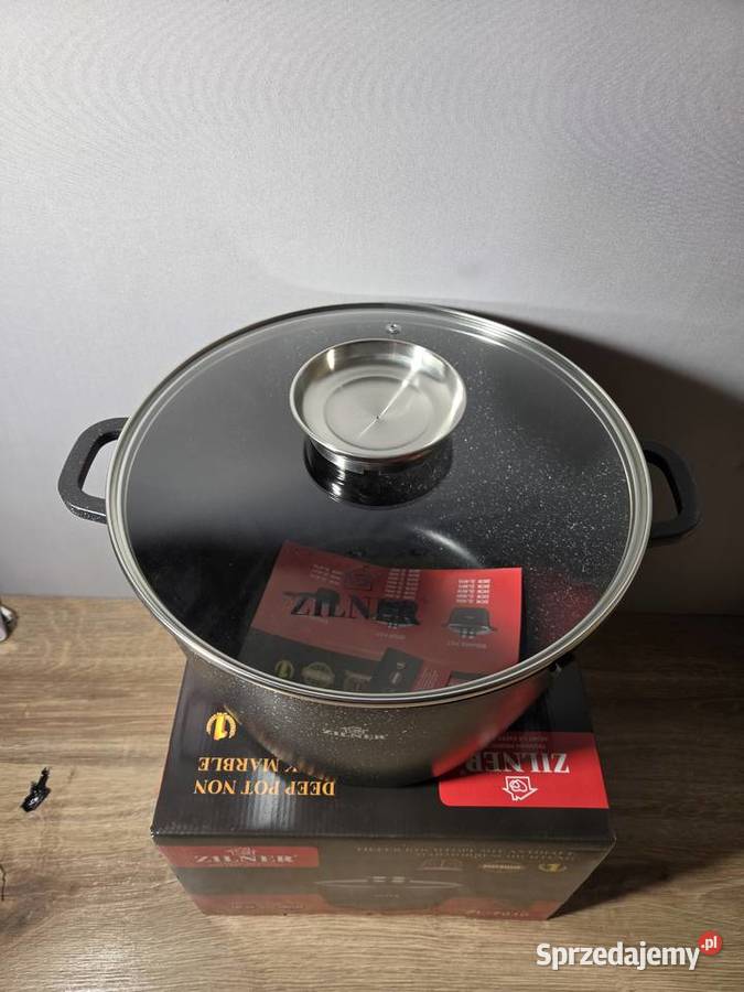 Wysoki garnek marmurkowy 102 l indukcja gaz Drwalew