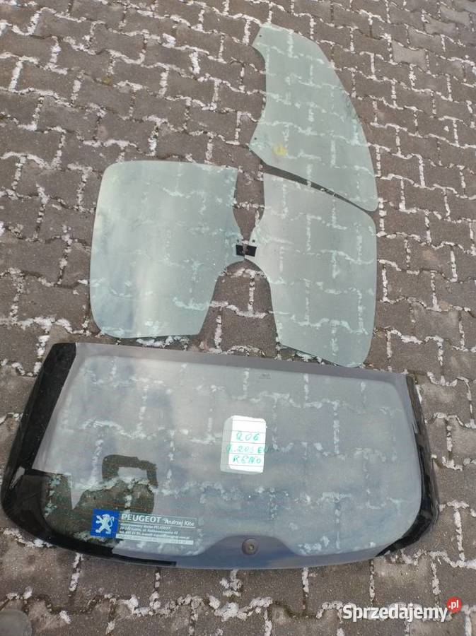 Peugeot 206 5D szyba tylna bagarznika klapy Zahajki-Kolonia