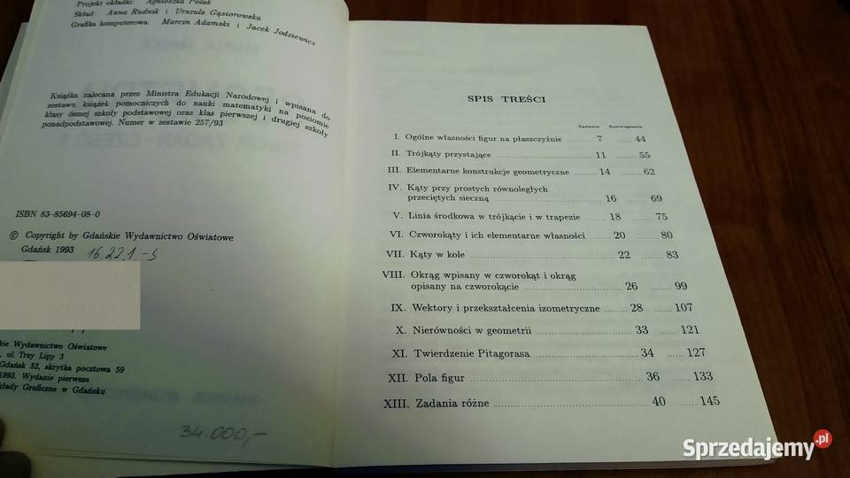 Geometria zbiór zadań Cz 1 Maria Małek Gdańsk