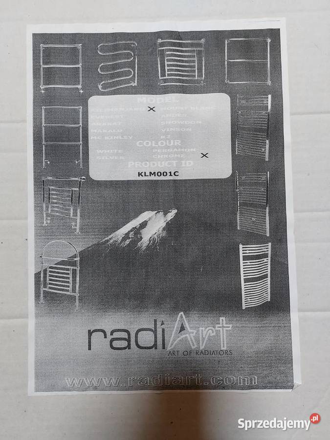 Grzejnik łazienkowy chrom 70x45 Nowy Tyszowce