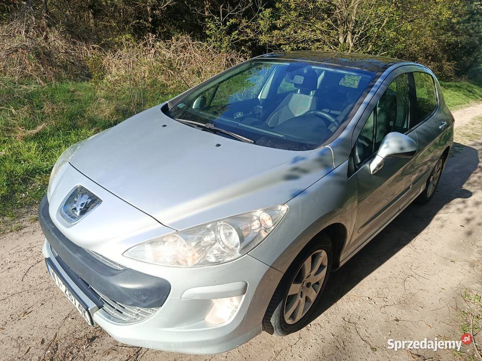 PEUGEOT 308 T7 16 120 2008r srebrny Stąporków
