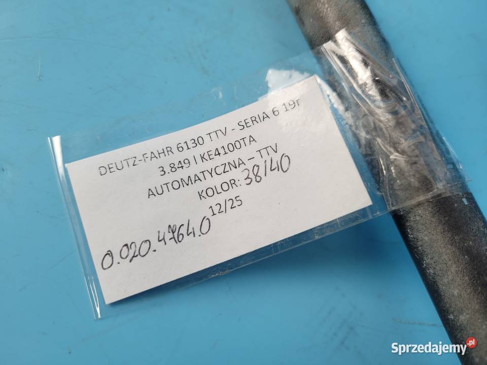 DEUTZFAHR 6130 TTV 002047640 PRZEWÓD RURA Kolno