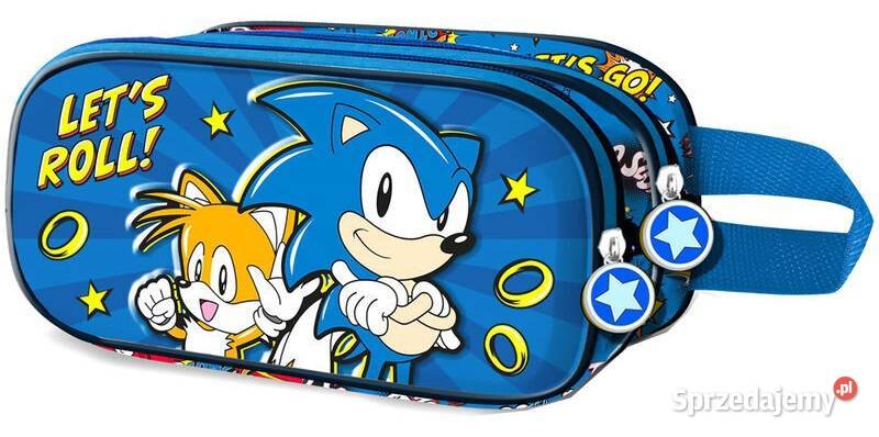 Piórnik 2 Przegrody Motyw 3D Sonic The Hedgehog Mogilany sprzedam