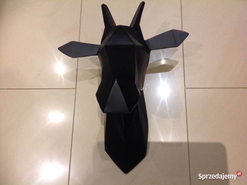 Piękna Dekoracja Ścienna Czarna Głowa Żyrafy Nowa Sól