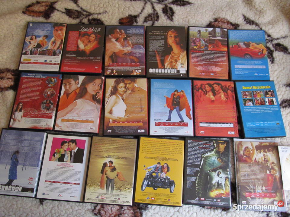 Filmy z Bollywood zestaw 19 płyt dvd z filmami Lublin