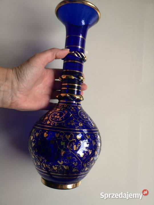 Wazon kobaltowy zdobiony kujawsko-pomorskie Toruń