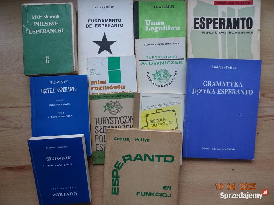 Zestaw książek do nauki esperanto Kraków