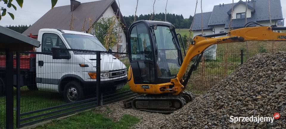 Usługi minikoparką 14t koparkoładowarką małopolskie Długołęka-Świerkla
