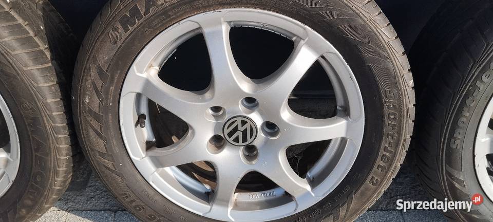 Oryginalne alu VW 16 5x112 opony letnie Mabor Wrocław