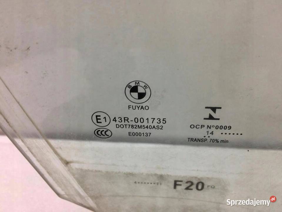 SZYBA DRZWI PRAWY PRZÓD BMW F20 16 wielkopolskie