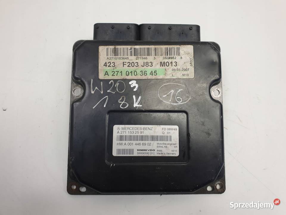 Mercedes W203 18 K STEROWNIK SILNIKA komputer Chełm