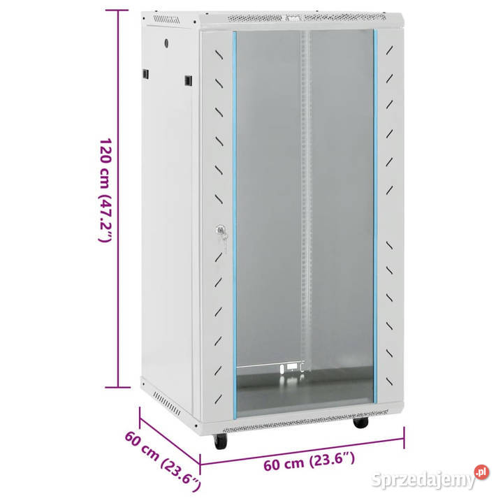 Szafka serwerowa 22U 19 IP20 szara 60x60x120