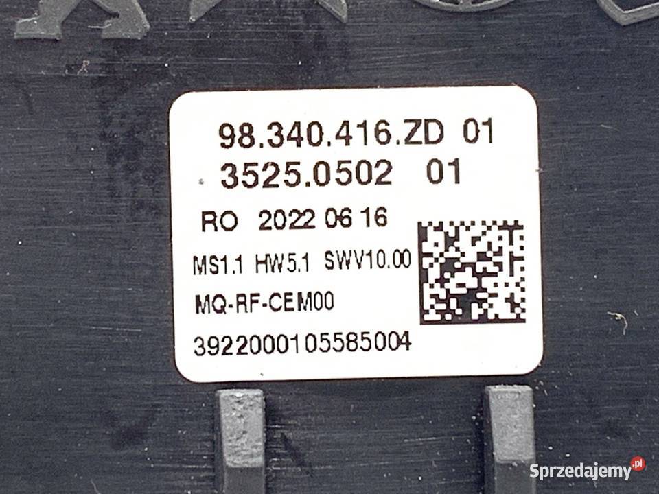 PANEL STEROWANIA NAWIEWU OPEL VIVARO C