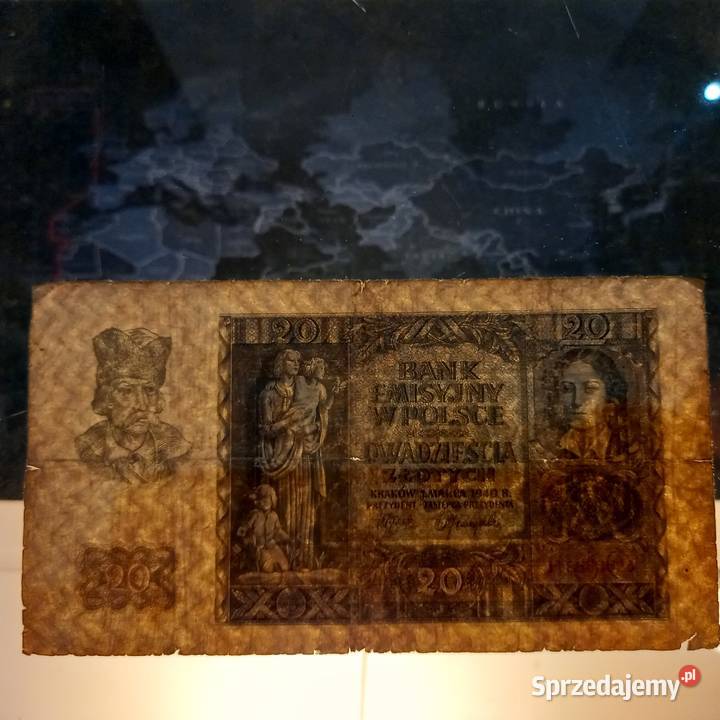 20 złotych 1940 Generalna Gubernia Hans Frank Numizmatyka Zemborzyce Podleśne