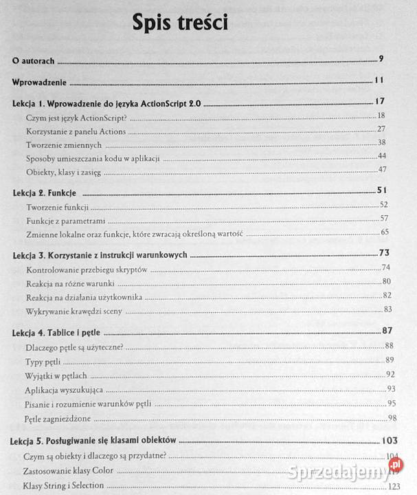 Flash 8 ActionScript Oficjalny podręcznik Jobe informatyka, internet Chełm