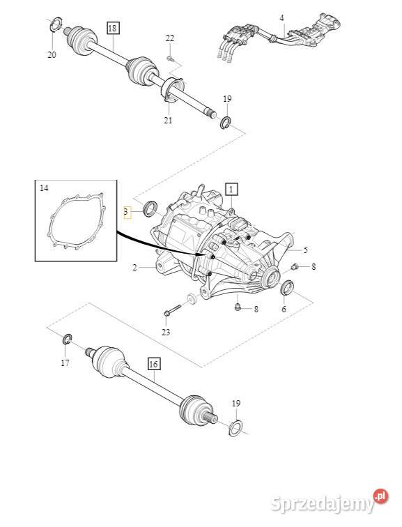 VOLVO V60 V90 XC60 XC90 uszczelniacz półosi Gadgety motoryzacyjne Bielany Wrocławskie