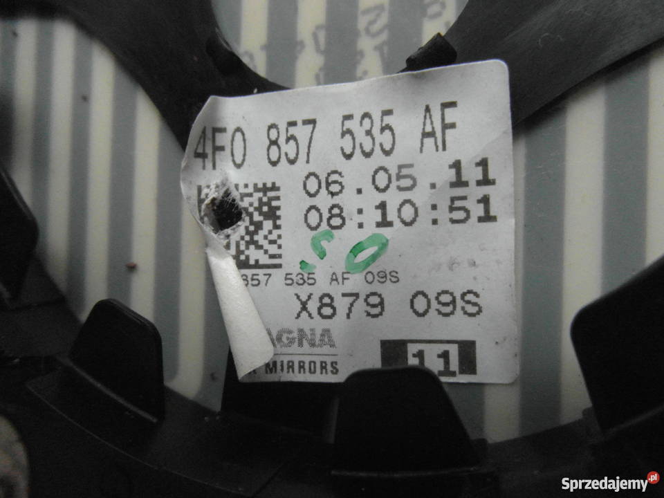 lusterko audi a3 Q3 a4 4F0857535AF original Rok produkcji 2010 Pozostałe Szczecin sprzedam