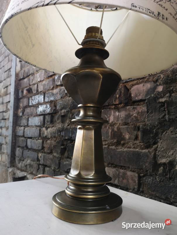 Stylowa mosiężna lampka z ładnym dolnośląskie Wałbrzych