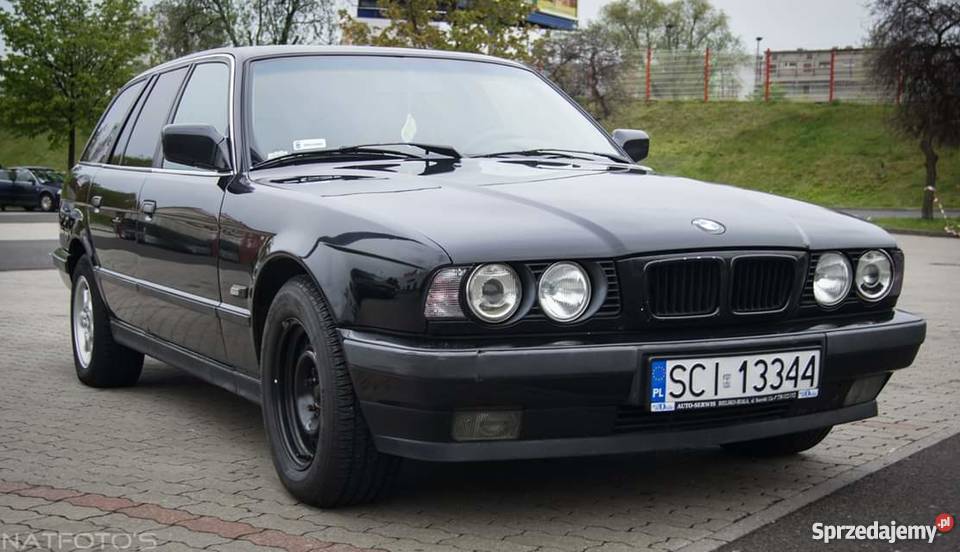 Bmw e34 sprzedamzamienie czarny Seria 5 Mysłowice