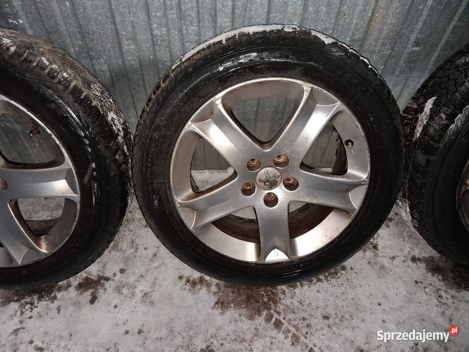 Alu 17 5x108 opony zimowe 21555r17 debica Jasło sprzedam