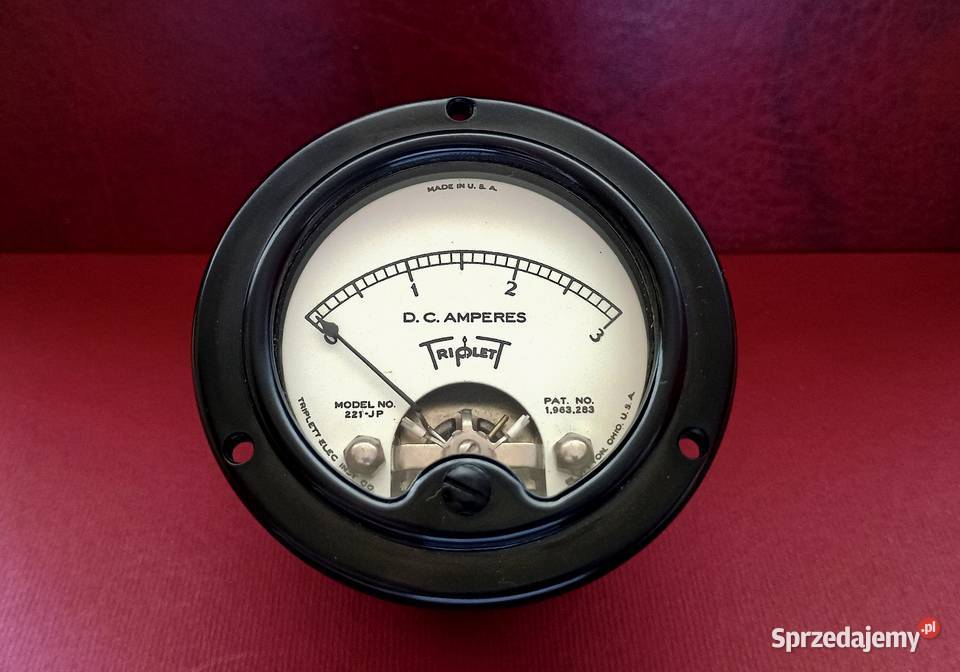 Amperomierz zabytek z lat 4050 USATRIPLETT Częstochowa sprzedam
