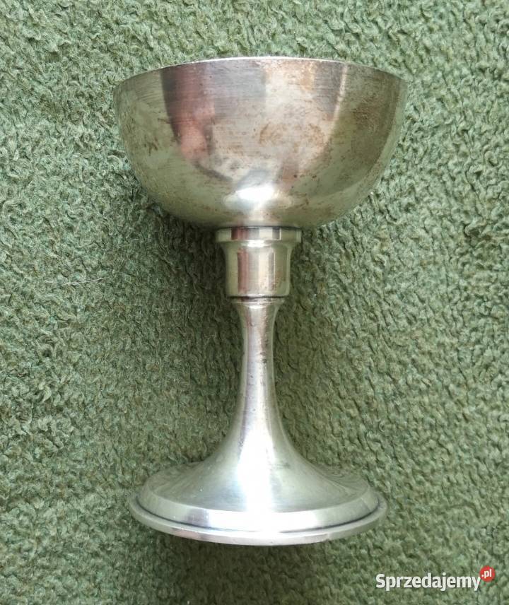 Art Krupp Berndorf masywny kielich srebrzony Katowice