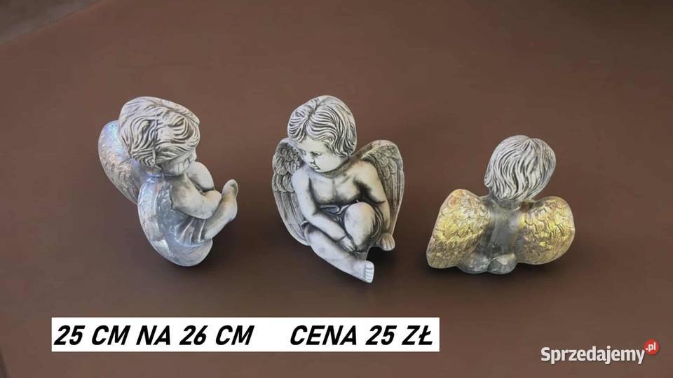 Aniołki gipsowe mega zestaw aniołów anioł z Wrocław sprzedam