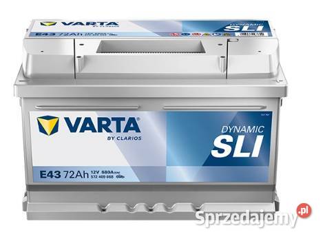 Akumulator 72Ah VARTA Blue E43 12V 680A DARMOWA mazowieckie Płock sprzedam