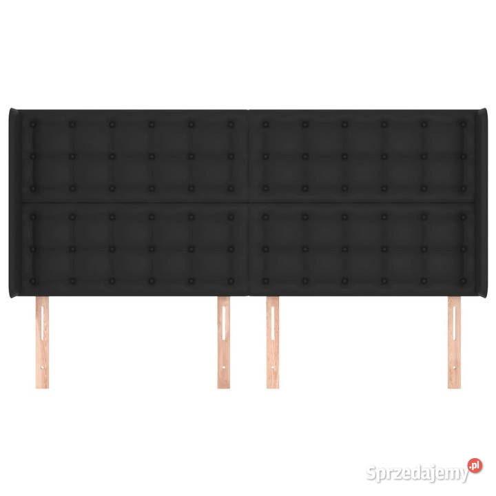 Zagłówek uszak czarny 203x16x118128 sztuczna mazowieckie