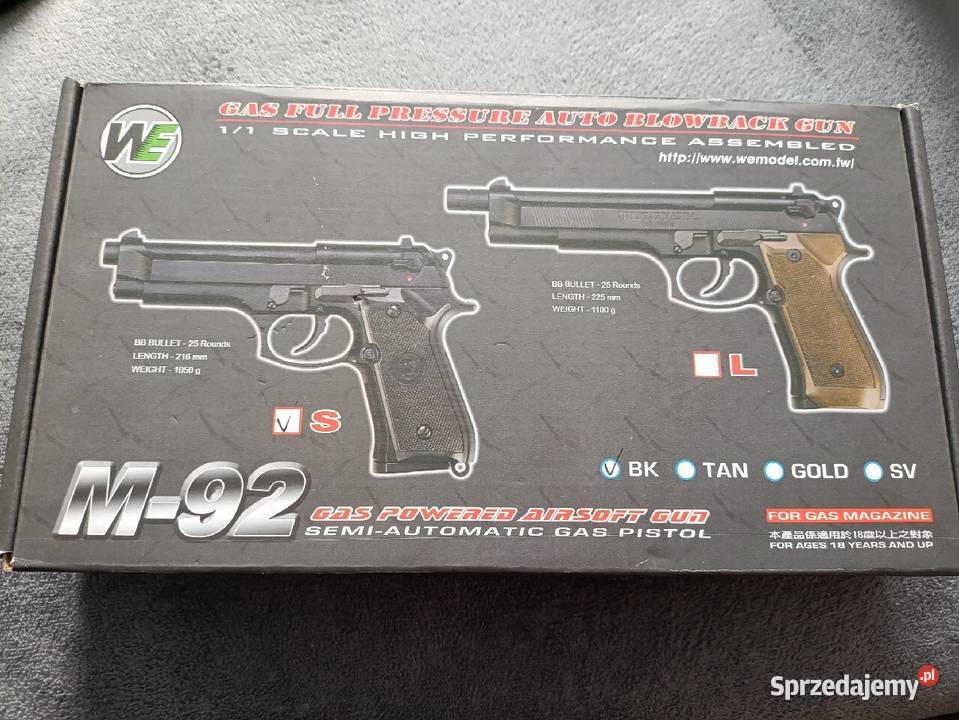 ASG Beretta WE M92 Gromnik sprzedam