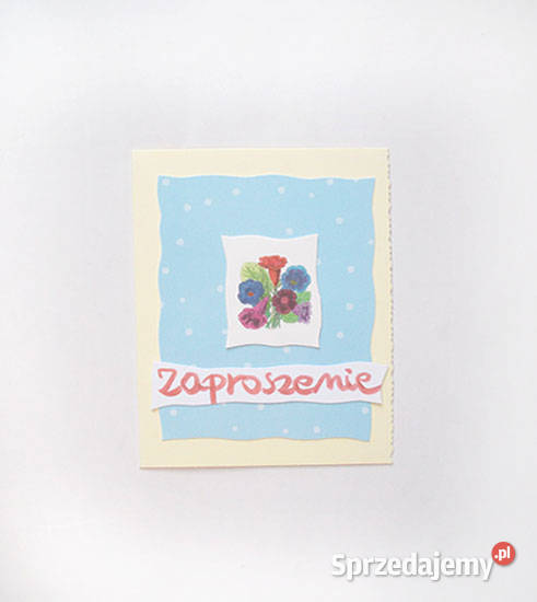proste zaproszenia pastelowe zaproszenie na Opole