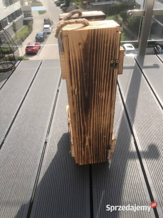 Drewniana skrzynka na wino prezent dekoracja Pozostałe