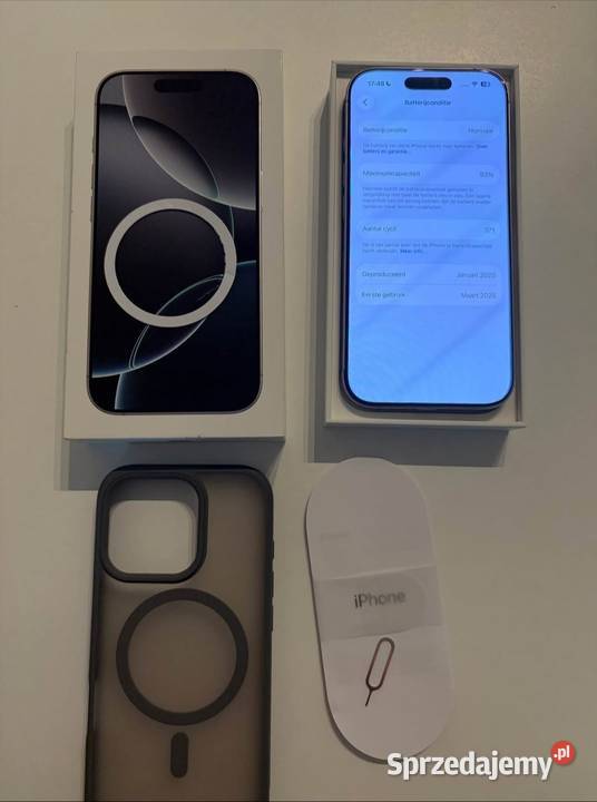 iPhone 16 Pro 128GB stan kompletny zestaw dolnośląskie Wrocław