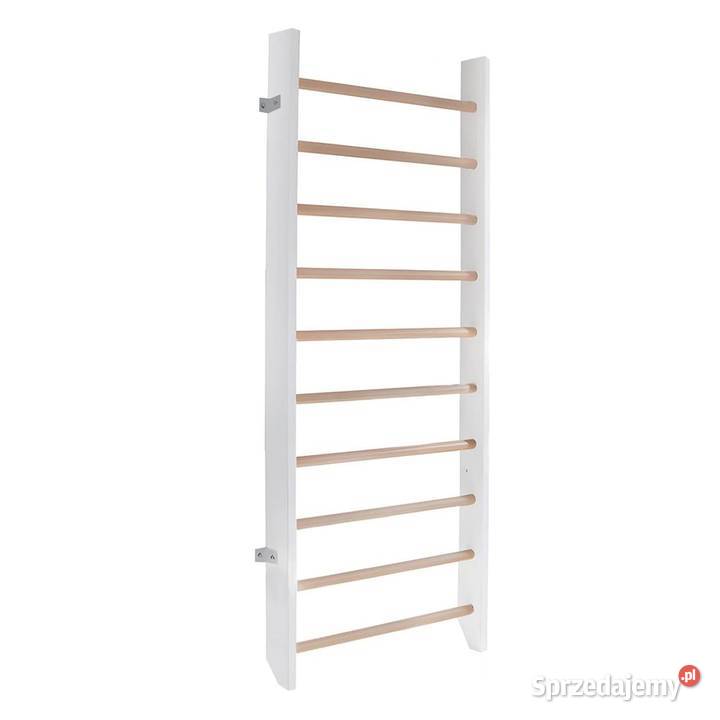 drabinka gimnastyczna klasyczna biała drewno Kraków