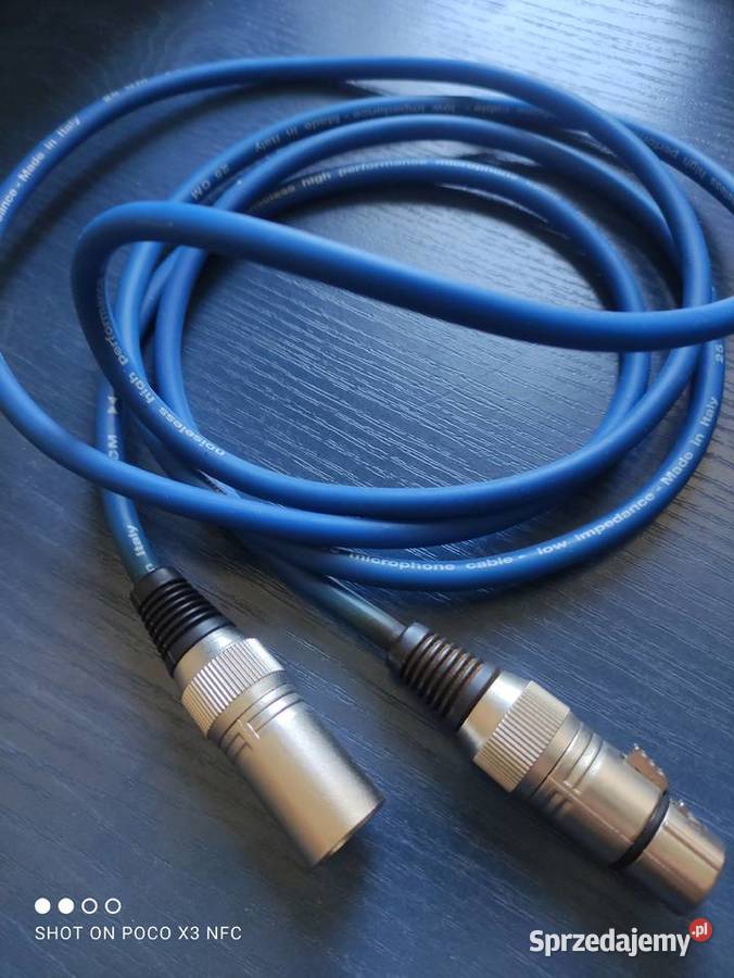 Kabel mikrofonowy XLR 2m Made in Italy