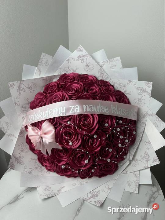Wieczne róże bukiet handmade prezent niej Wrocław