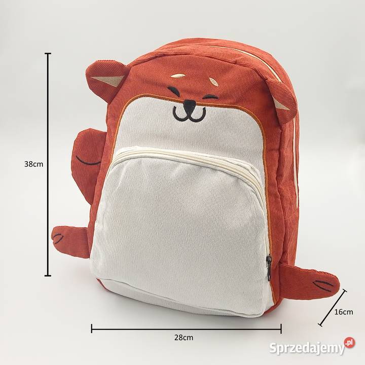 Plecak Sztruksowy Pies Akita śląskie Zawiercie sprzedam