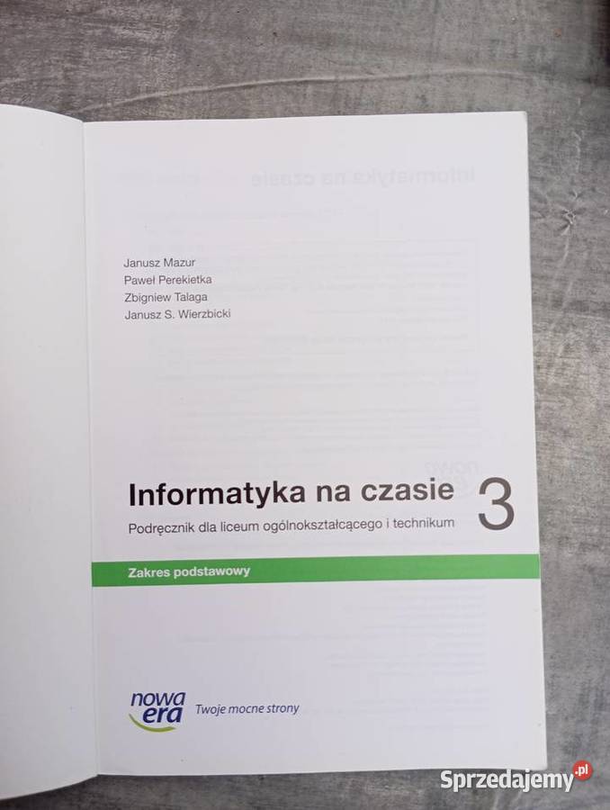 Sprzedam podręcznik do informatyki na czasie cz Mosina
