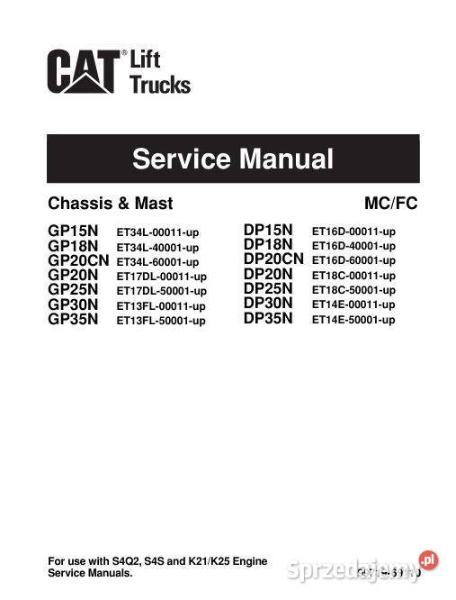 Caterpillar GP35N DP15N DP18N DP20CN DP20N Kielce