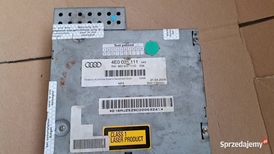 Audi A6 A8 Zmieniarka płyt 4e0 035 111 Częstochowa