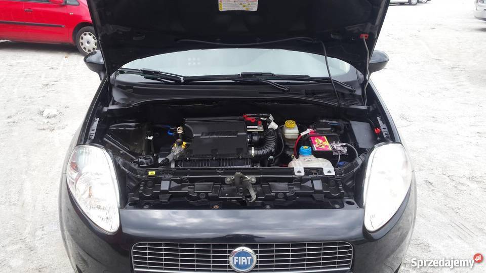Fiat Grande Punto czarny bezwypadkowy Samochody osobowe