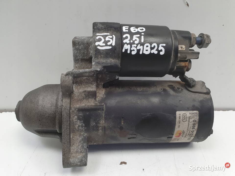 BMW E60 E61 25 i ROZRUSZNIK 0986017110 Układ elektryczny silnika lubelskie sprzedam