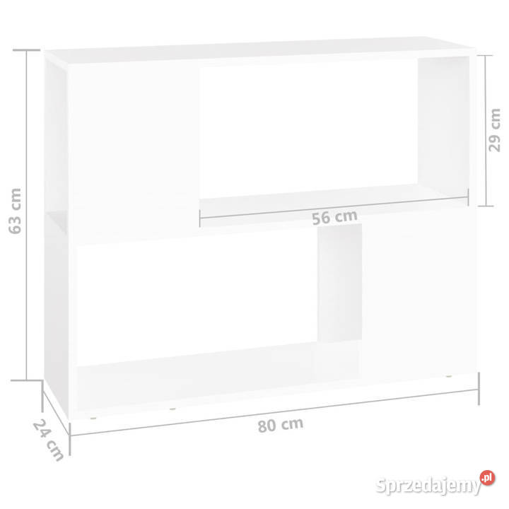 Szafka TV biała 80x24x63 materiał drewnopochodny Warszawa