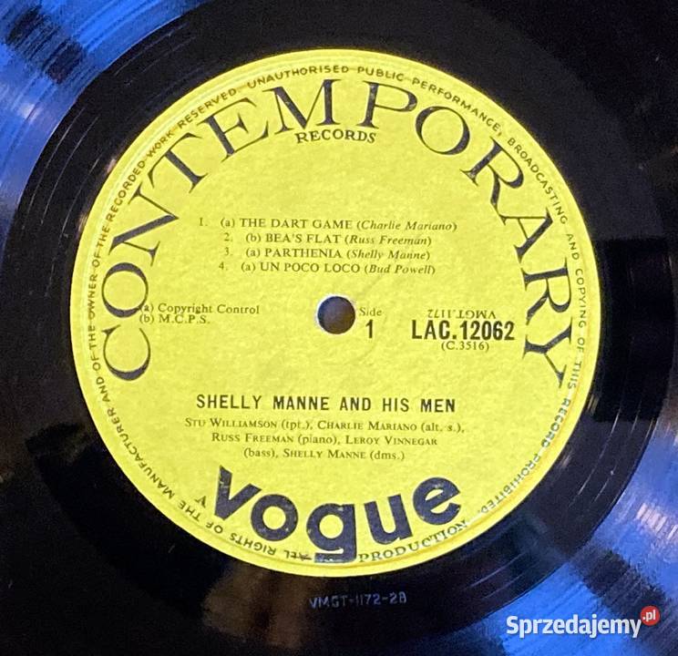 Shelly Manne His Men Contemporary Swinging 1 płyta Szczecin