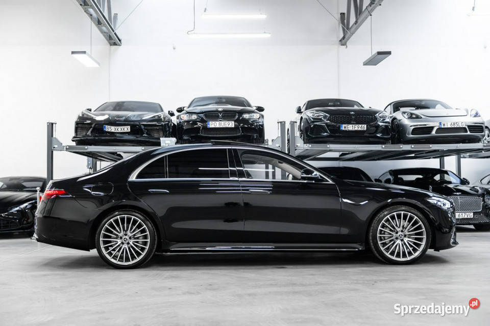 Mercedes S 450 d 4Matic Long Skrętna oś Webasto Węgrzce