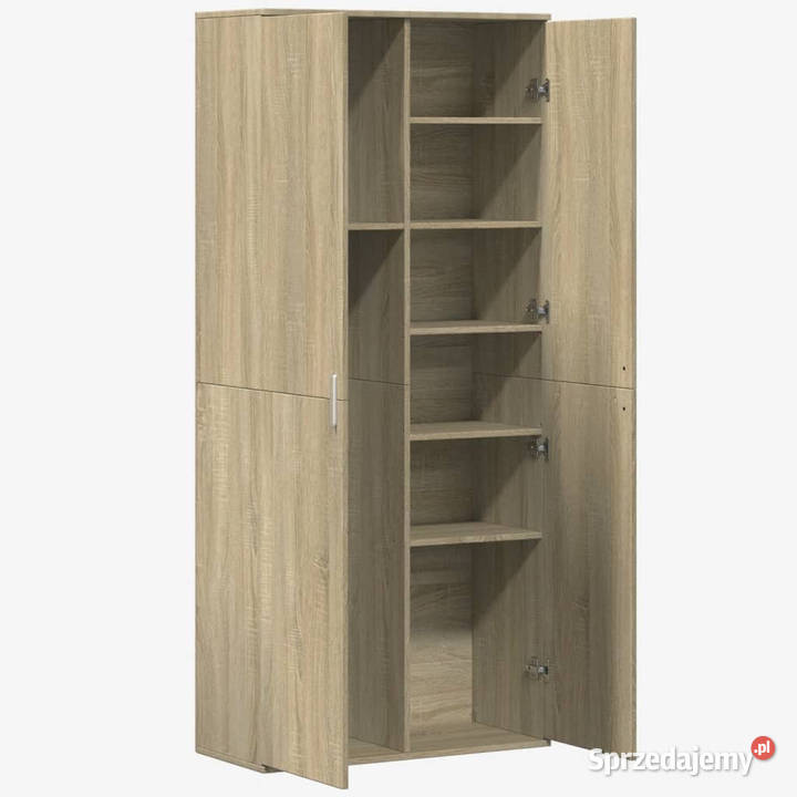 Wysoka szafka dąb sonoma 80x35x180 materiał Warszawa